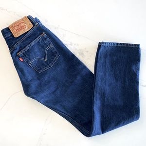LEVI’S • 501 Straight Leg Button Fly Jeans (29)